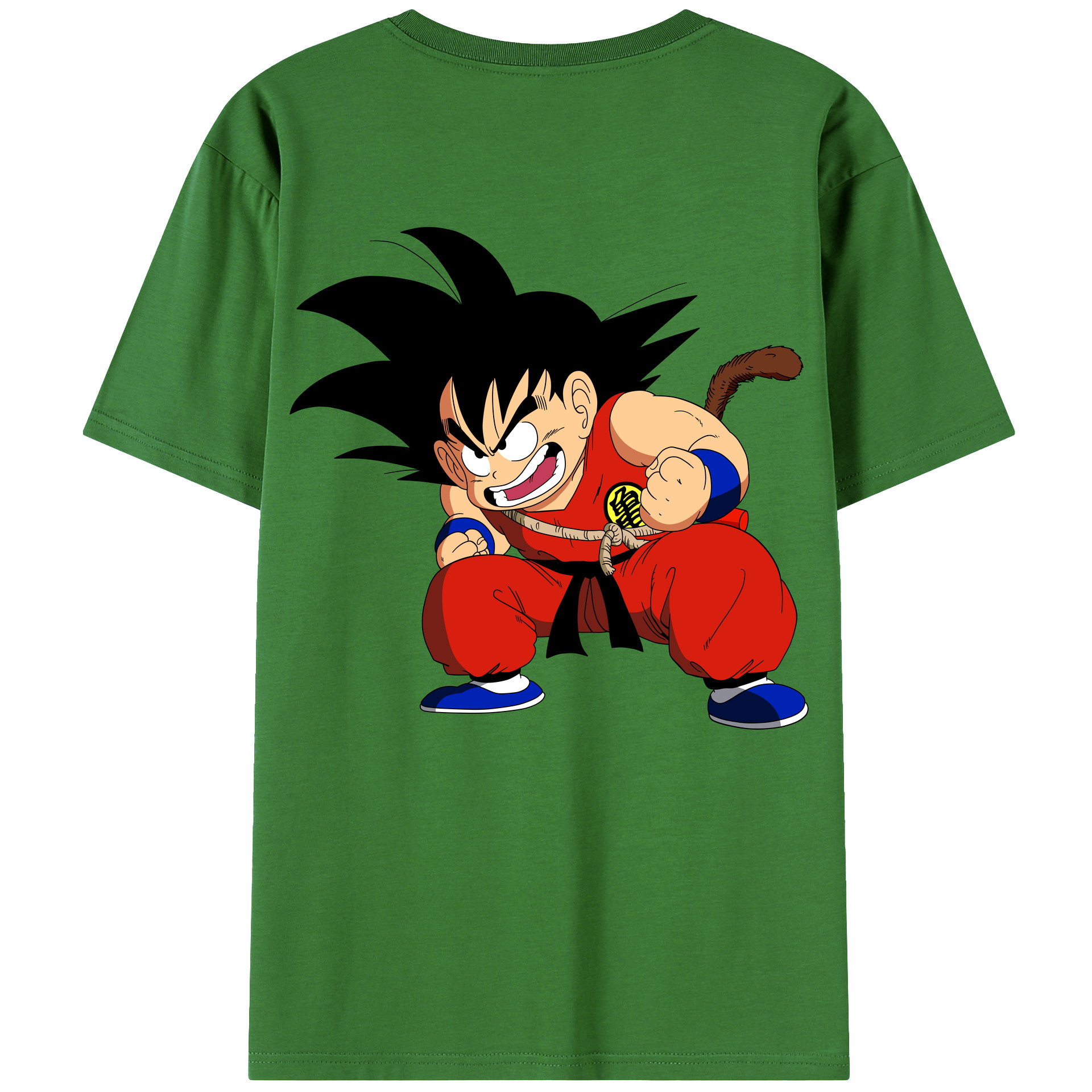 （画像用） ドラゴンボール 孫悟空（そん ごくう）Son Goku カカロット DRAGON BALL Kakarotto レディース半袖Tシャツ(バックプリント)